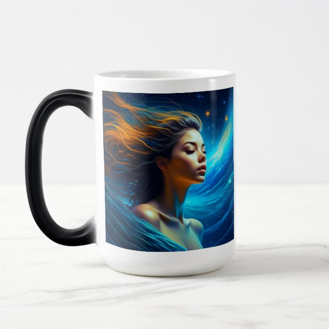 Stillness spricht | Meditation Celestie Art Verwandlungstasse (Links)