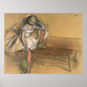Stillstehen Edgar Degas-Coryphee Poster