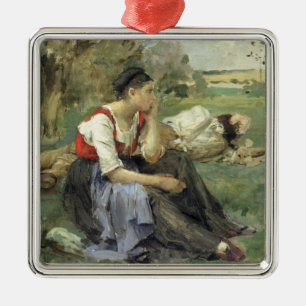 Stillstehende Bauern, 1877 Ornament Aus Metall
