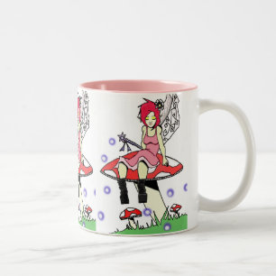Stillstehende Fee Zweifarbige Tasse