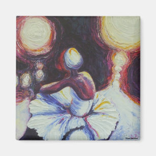 Stillstehender Ballerina-Magnet Magnet