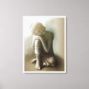 Stillstehender Buddha Leinwanddruck
