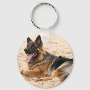 Stillstehender Schäferhund-HundeSchlüsselanhänger Schlüsselanhänger