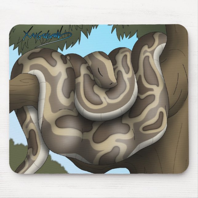 Stillstehendes Schlange mousemat Mousepad (Vorne)