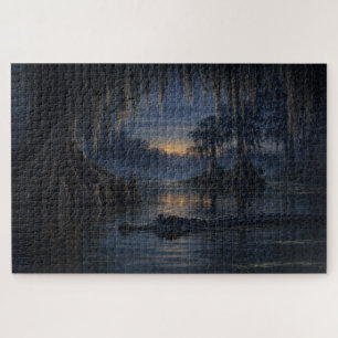 Stillwater Gator Bayou Wildlife Art Puzzle