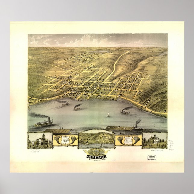 Stillwater, Minnesota (1870) Poster (Vorne)
