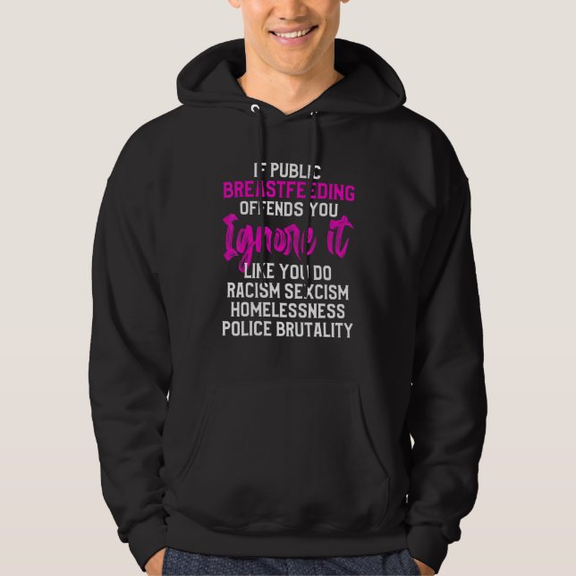 Stillzeit Bewusstsein Stillzeit Milch Stillzeit Hoodie (Vorderseite)