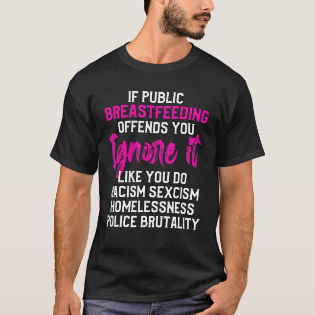 Stillzeit Bewusstsein Stillzeit Milch Stillzeit T-Shirt (Vorderseite)