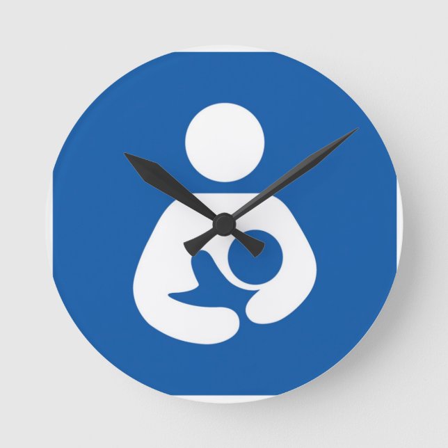 Stillzeit Runde Wanduhr (Vorderseite)