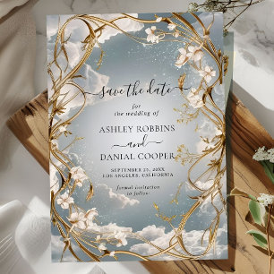 Stilmöbel Save the Date im Jugendstil Einladung