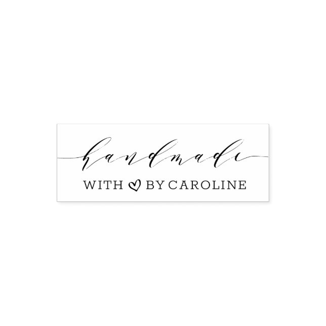 Stilschrift handgefertigt permastempel (Design)