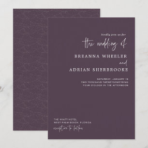 Stilschrift   Moderne Einladung zur Hochzeit