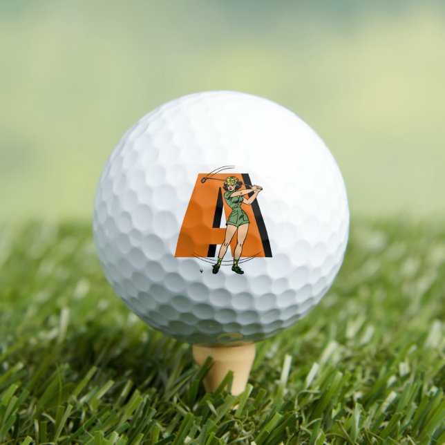 Stilschwingen: Personalisierter Pinup Golfer - Ret Golfball (Insitu T-Shirt)
