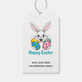 Stilsichere Haseneier Florale Frohe Ostern Geschenkanhänger