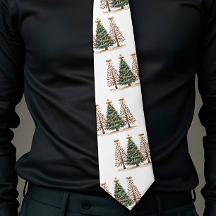 Stilsicherer Wasserfarb-Weihnachtsbaum-Geschenk fü Krawatte