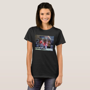Stilt Dancers Women Black T - Shirt