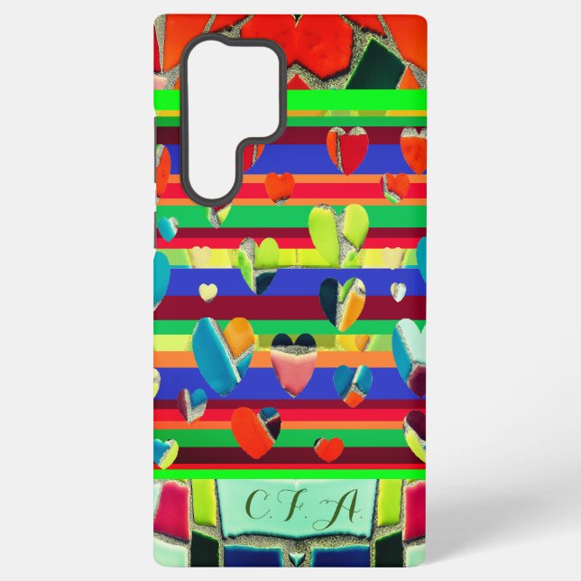 Stilvoll Abstraktes Mosaik Samsung Galaxy Hülle (Rückseite)