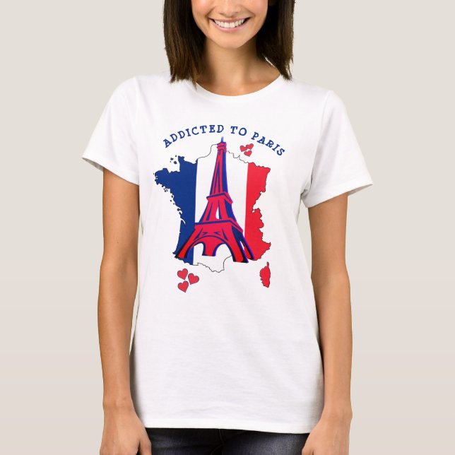 Stilvoll angepasst an PARIS-T - Shirt (Vorderseite)