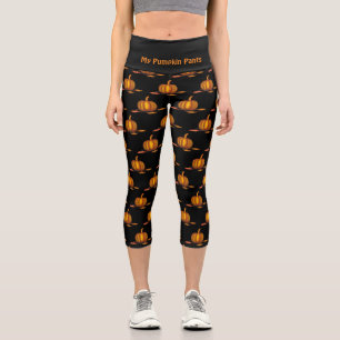 stilvoll  Anpassbar  Schwarz  PUMPKIN Capri Leggings