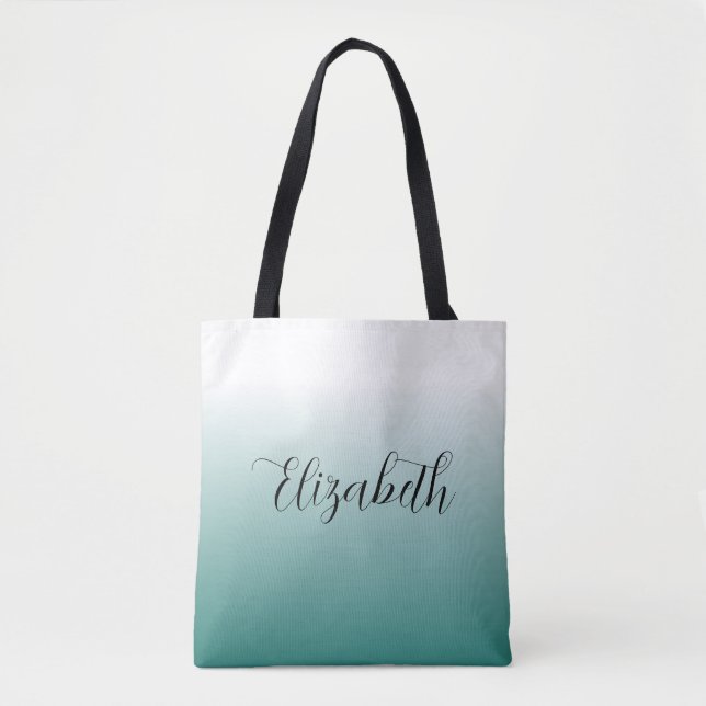 Stilvoll Aquamarin kreieren Sie Ihren eigenen Kall Tasche (Vorderseite)