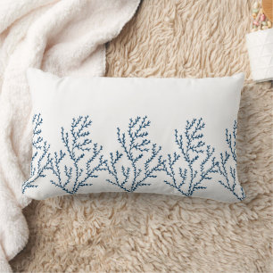 Stilvoll Aquamarines Blaualgenmuster - Ocean Theme Lendenkissen
