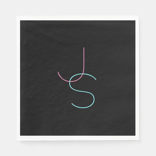 Stilvoll bearbeitbare beliebig zwei moderne Suchin Serviette (Vorderseite)