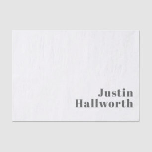 Stilvoll bearbeitbarer Retro Moderner Text   Grau Seidenpapier