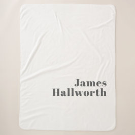 Stilvoll bearbeitbarer Retro Moderner Text | Grau Sherpadecke