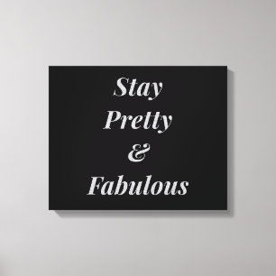 Stilvoll bleibe hübsche und fabelhafte Leinwand