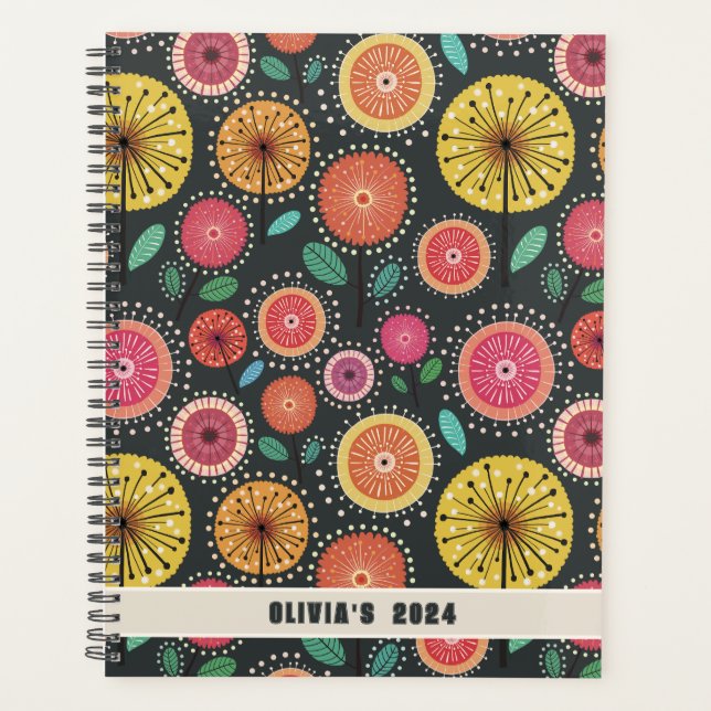 Stilvoll Boho skandinavischer Blumenplaner Planer (Vorderseite)