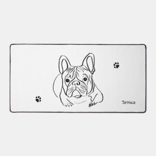 Stilvoll Bulldog Minimalistisch Schreibtischunterlage
