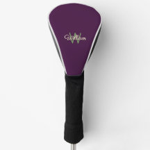 Stilvoll Burgund Mit Monogramm