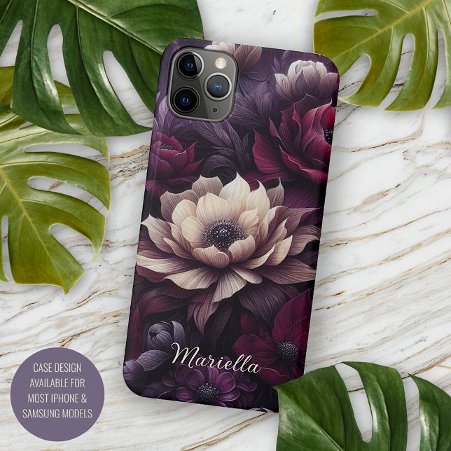 Stilvoll Chic Dahlias Kunstvoll wandern Case-Mate iPhone Hülle (Von Creator hochgeladen)