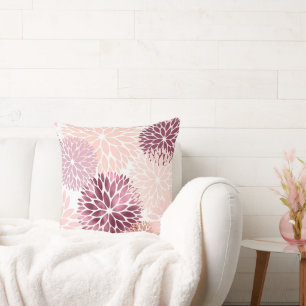 Stilvoll Chic Pink Floral Kissen