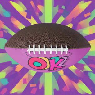 Stilvoll Coole "OK" kühne Lila Sportart Football