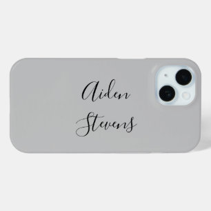 Stilvoll Einfach Schlicht Grau Minimalistische Kal Case-Mate iPhone Hülle