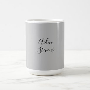 Stilvoll Einfach Schlicht Grau Minimalistische Kal Kaffeetasse