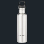 Stilvoll Einfach Schlicht Schwarz & Weiß Minimalis Edelstahlflasche<br><div class="desc">Dieses einfache, minimalistische und schlichte Design ist für Sie. Warum eine normale benutzen? Wie wäre es mit diesem Design, das Ihnen Aufmerksamkeit zeichne?</div>