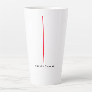 Stilvoll Einfach Schlicht Schwarz & Weiß Minimalis Milchtasse