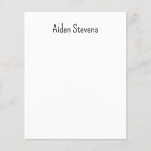 Stilvoll Einfache Schlichte Schwarz-Weiß-Minimalis Flyer