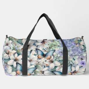Stilvoll & elegant Floral & Schmetterlinge Duffle Bag