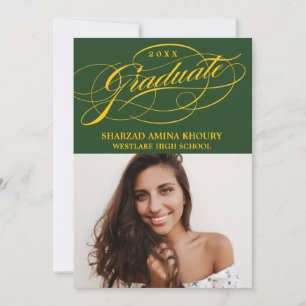 STILVOLL ELEGANTE SCHRIFT 2 ABSCHLUSSPARTY-EINLADU EINLADUNG