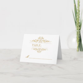 Stilvoll eleganter goldener Rahmen für eine Hochze Karte