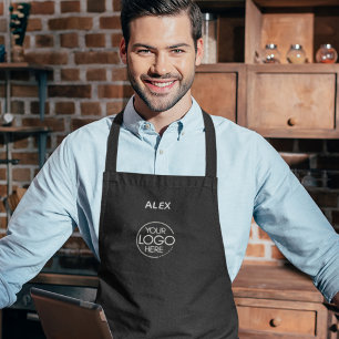 Stilvoll elegantes Logo für Black Company Schürze