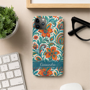 Stilvoll ethnisch farbenfroh Paisley Floral Art Mu iPhone 11Pro Max Hülle