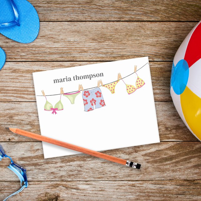 Stilvoll farbenfrohe Tropenküste Personalisiert Post-it Klebezettel (Von Creator hochgeladen)