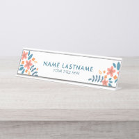 Stilvoll Feminine Fresh Pink Orange Blue Floral