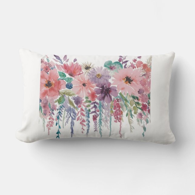 Stilvoll florales Kissen (Vorderseite)