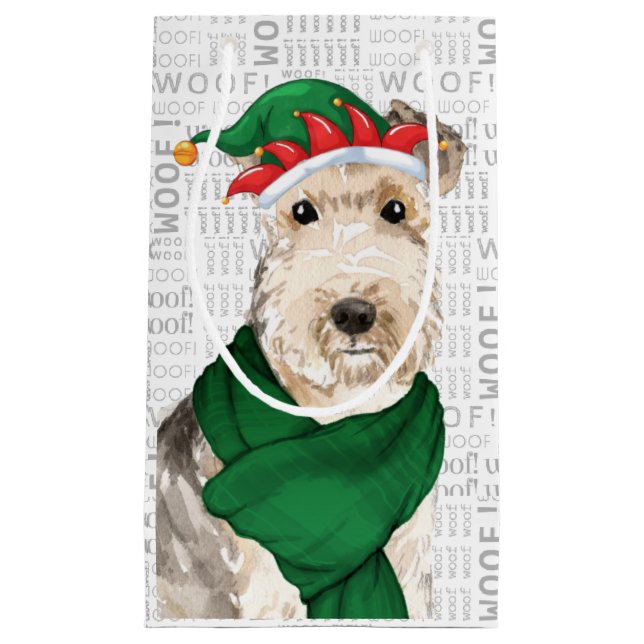 Stilvoll Funny Lakeland Terrier Lover Weihnachten Kleine Geschenktüte (Vorderseite)