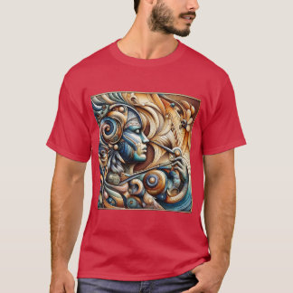 "Stilvoll gedruckter T - Shirt - Trendy Graphic Te